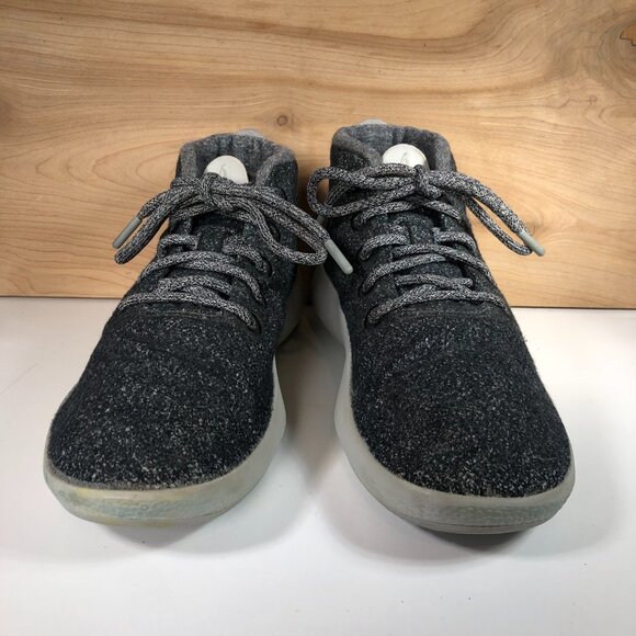Allbirds Mens 10 Wool Runner Up Mizzles Heather Gray High Top Sneakers Merino - Picture 3 of 9